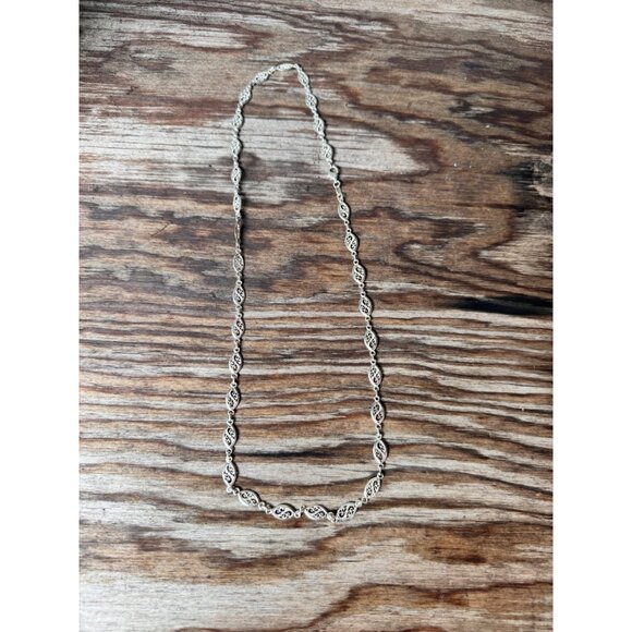 Sterling Silver 925 Multi-Strand Necklace With Beads 14.51g - Picture 8 of 8